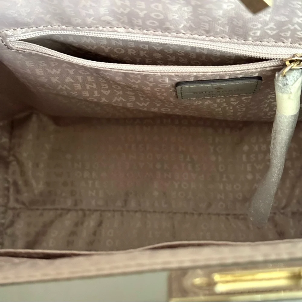 🆕 Kate Spade Patent Constance Large Shoulder Bag Gray